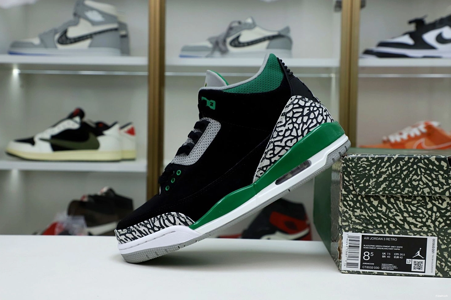 JORDAN PINE AIR GREEN 3 0107